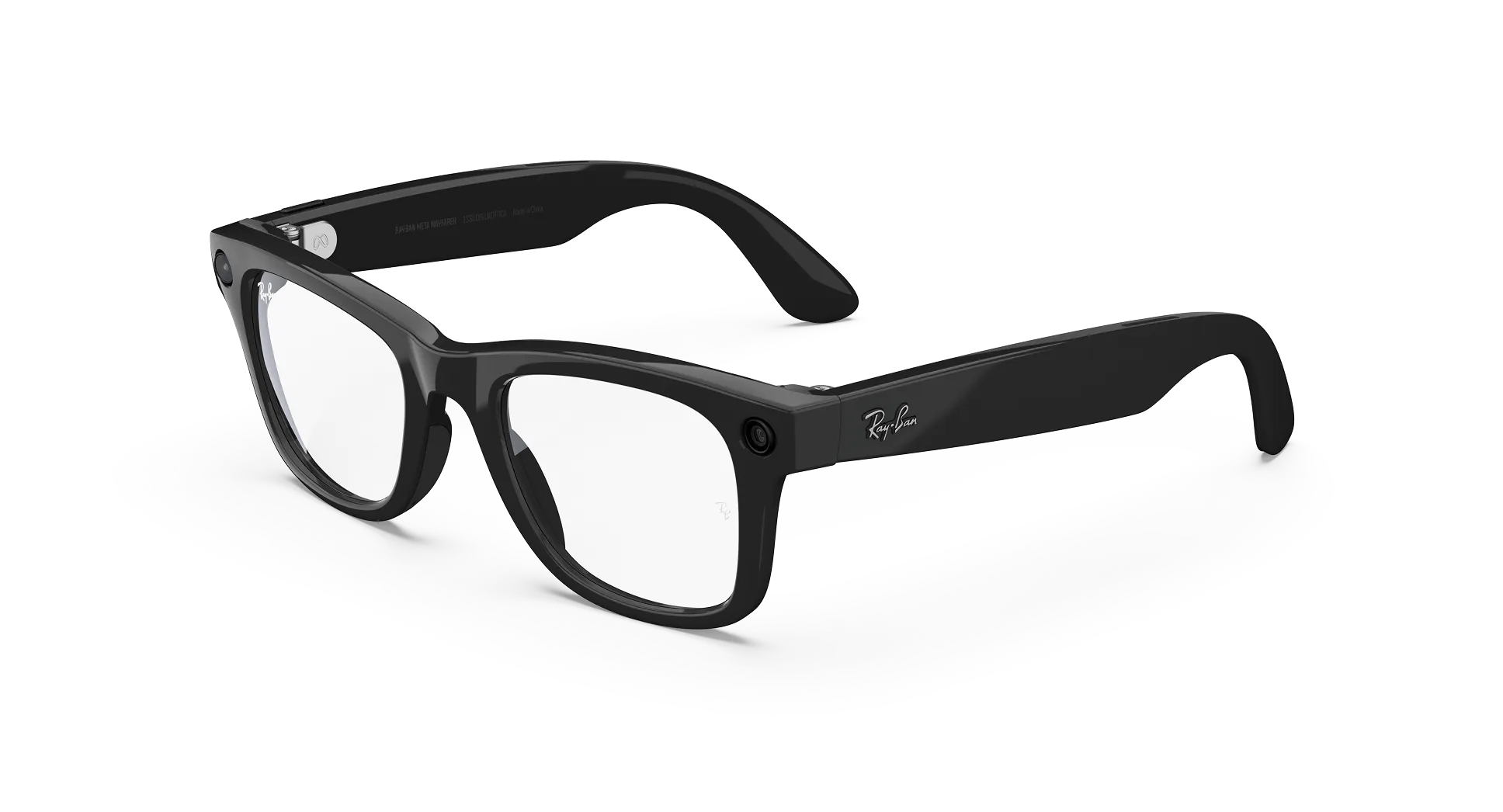 Ray-Ban Meta Wayfarer Gen 1 Shiny Black / Clear, Standard